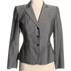 TAHARI Pinstripe 3-Button Single Breasted Blazer Size 6P NEW